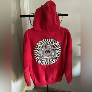 Spitfire skater hoodie sweatshirt, red, medium (no tag)